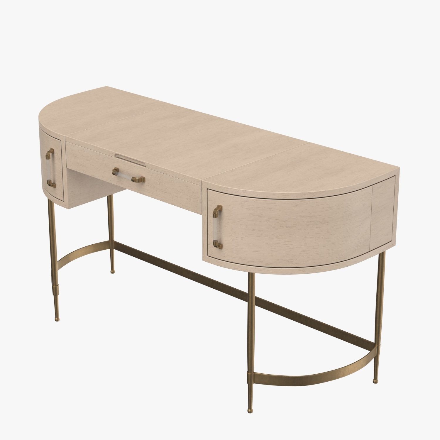 Sonnet Storage Vanity Desk PBR 3D model_2