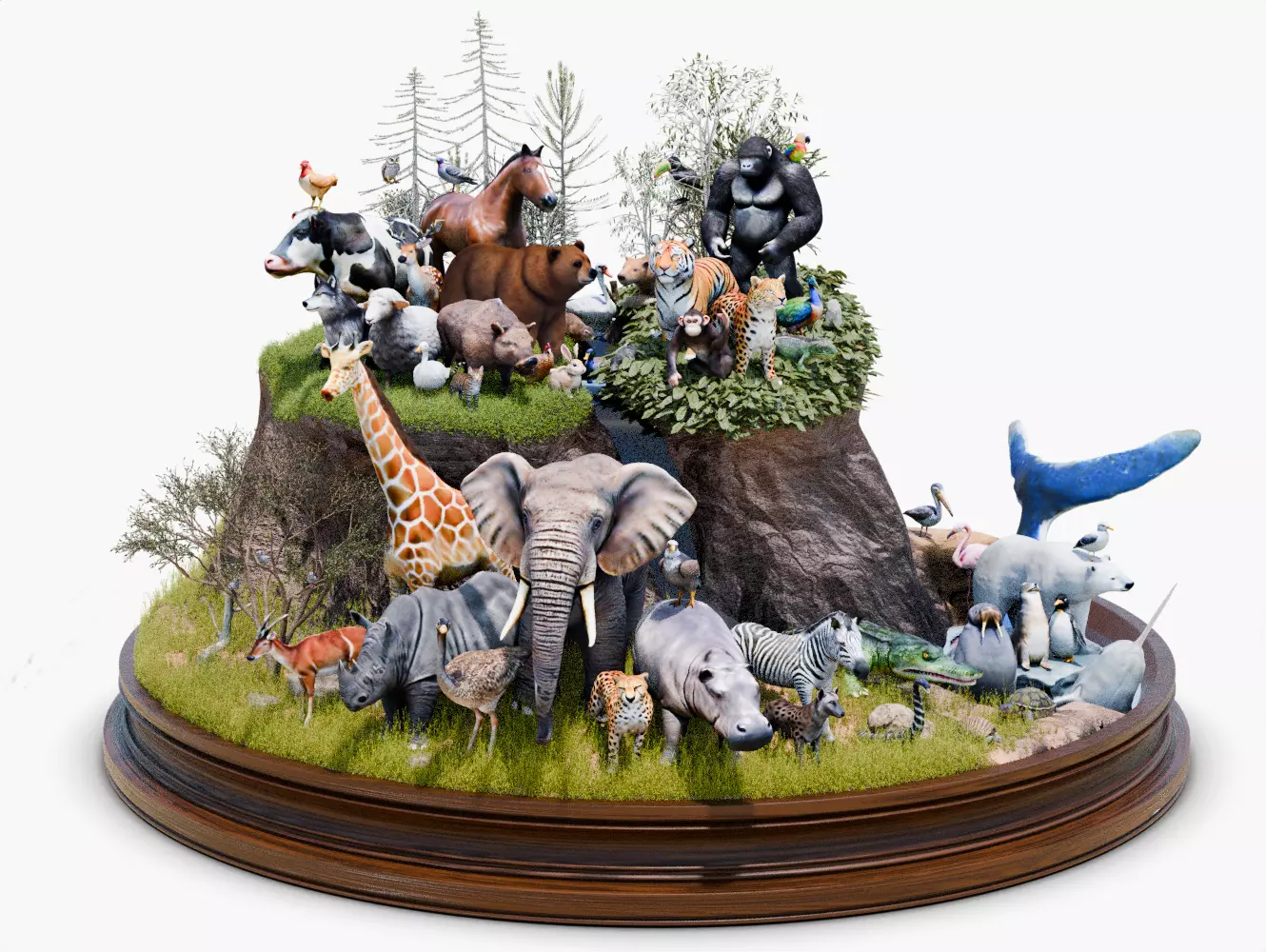 102 Animals Ultimate Collection 3D model_0