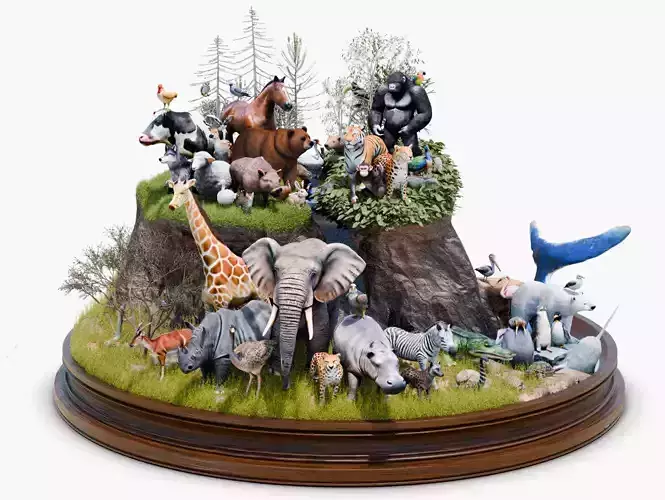 102 Animals Ultimate Collection 3D model