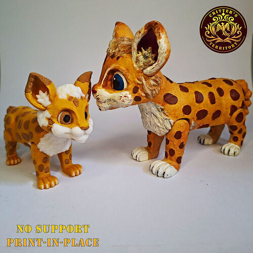Flexi Cute Bobcat color file Included 3D print model