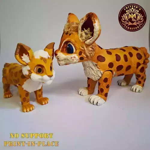 Flexi Cute Bobcat color file Included