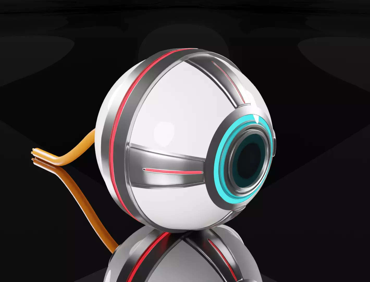 Cyber eye implant 3D model  3D model_0