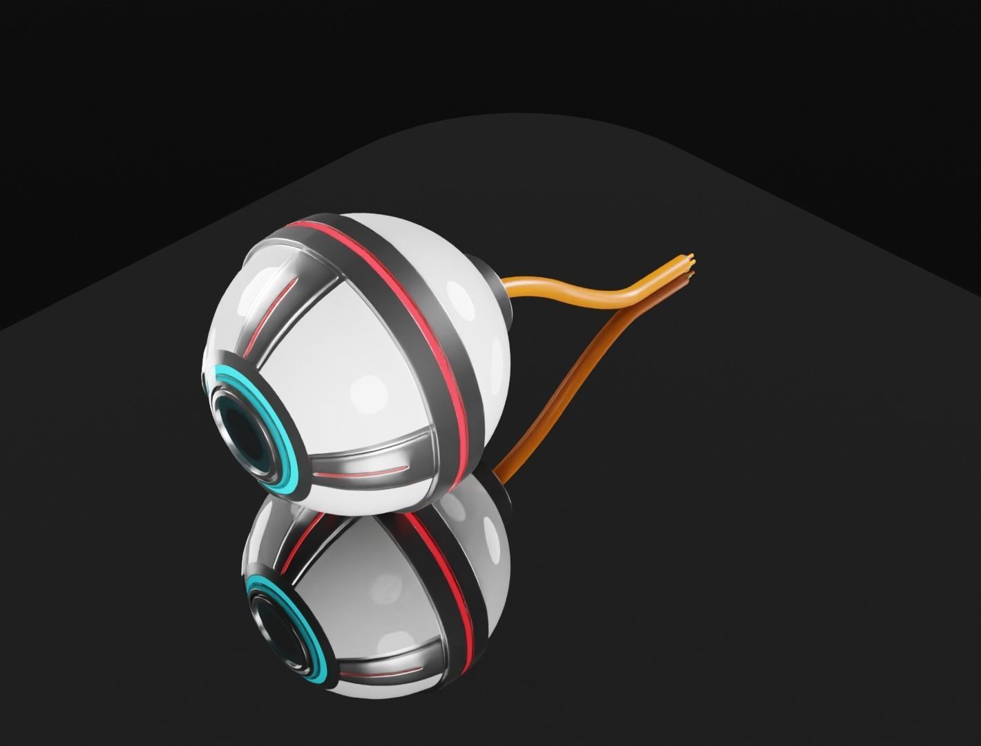 Cyber eye implant 3D model  3D model_8