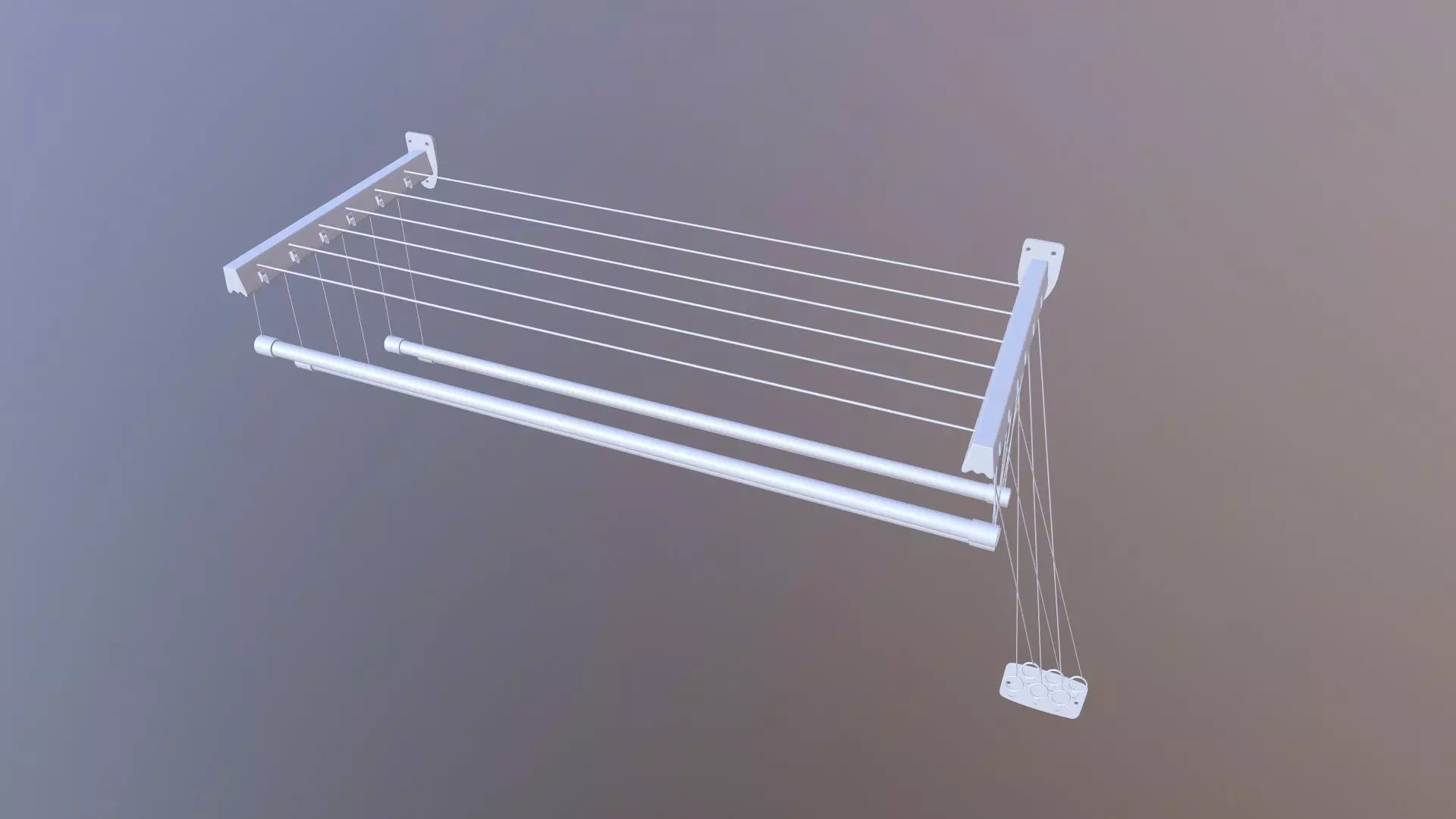 Plastic Clothesline 3D model