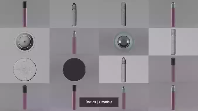 Bottles 3D Model Collection