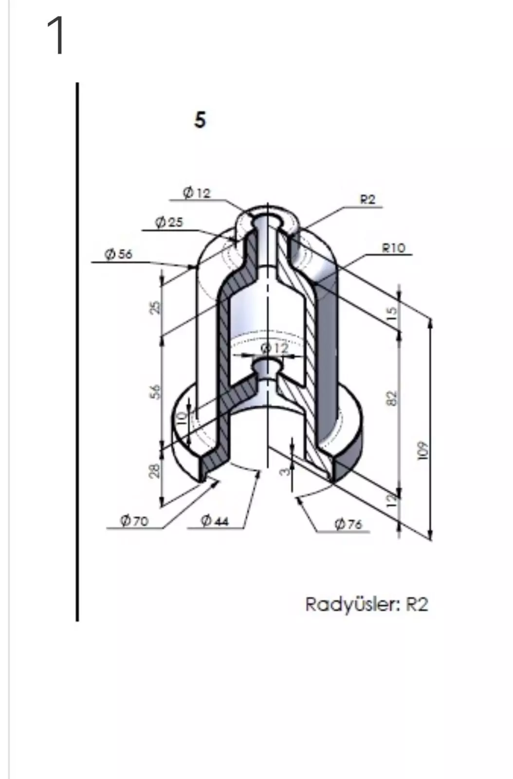 3D Design of Machine Part V9 3D print model