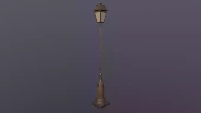 Lamppost Old Fashion - Game Ready
