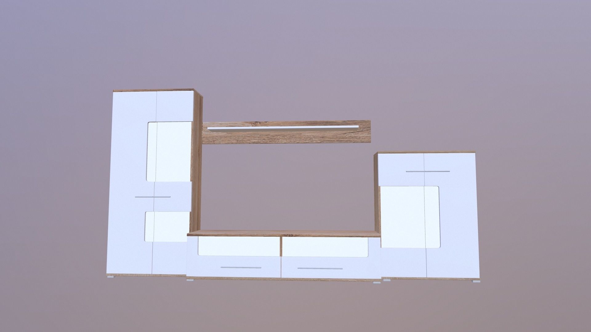 Wall Display Unit 3D model_8