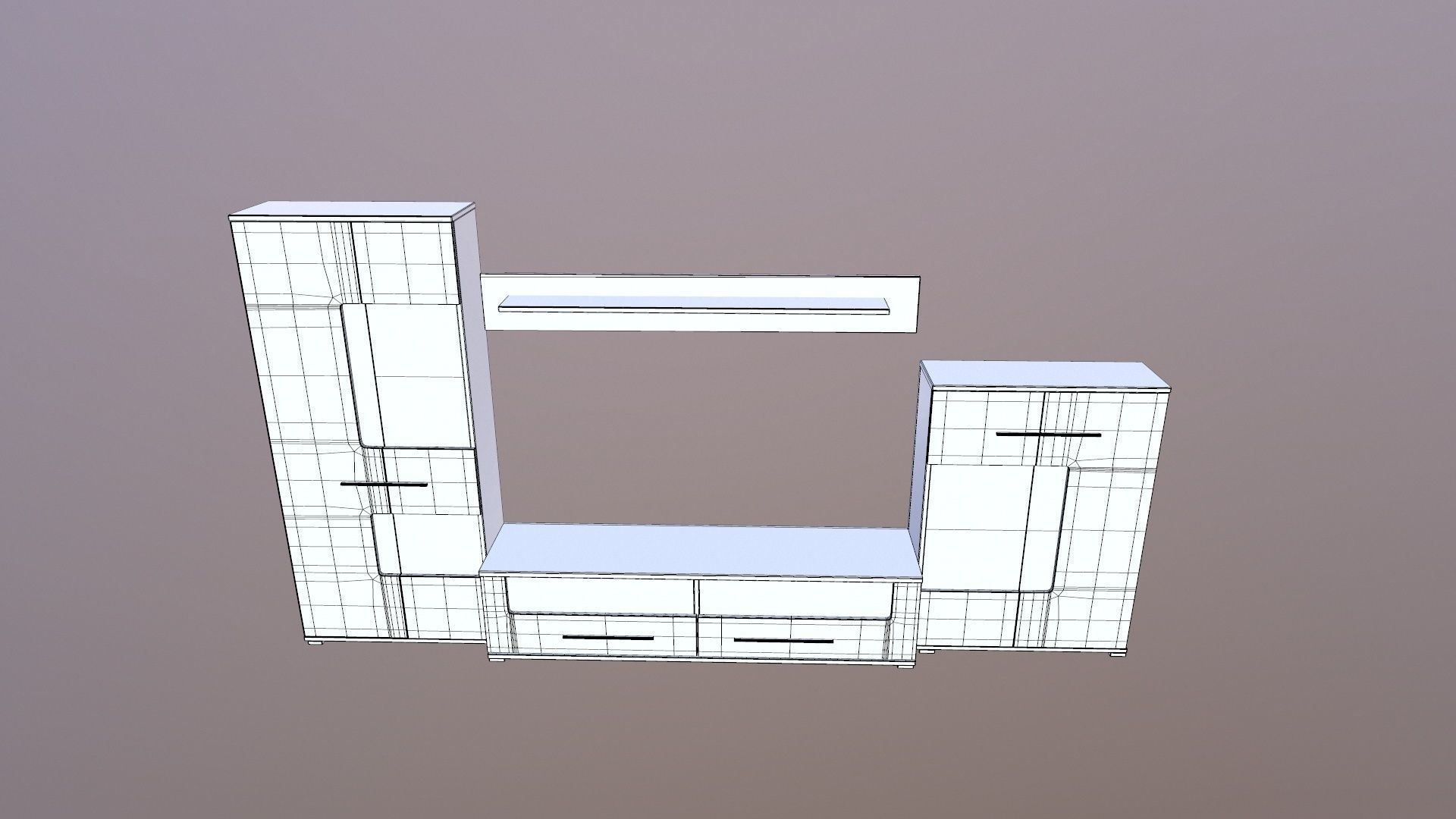 Wall Display Unit 3D model_10