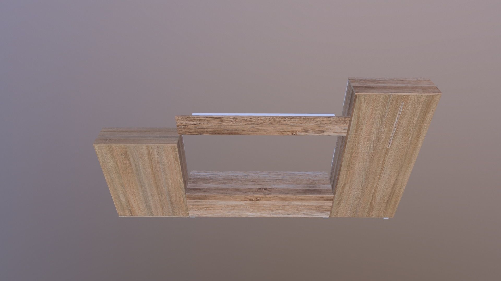 Wall Display Unit 3D model_7