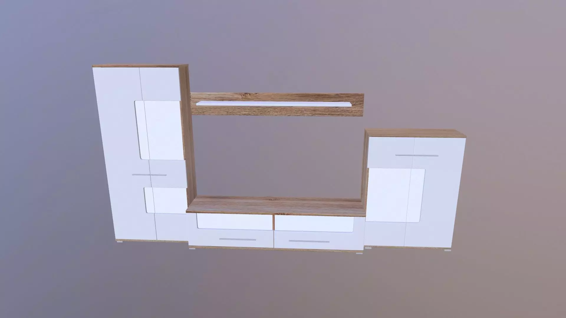 Wall Display Unit 3D model_0