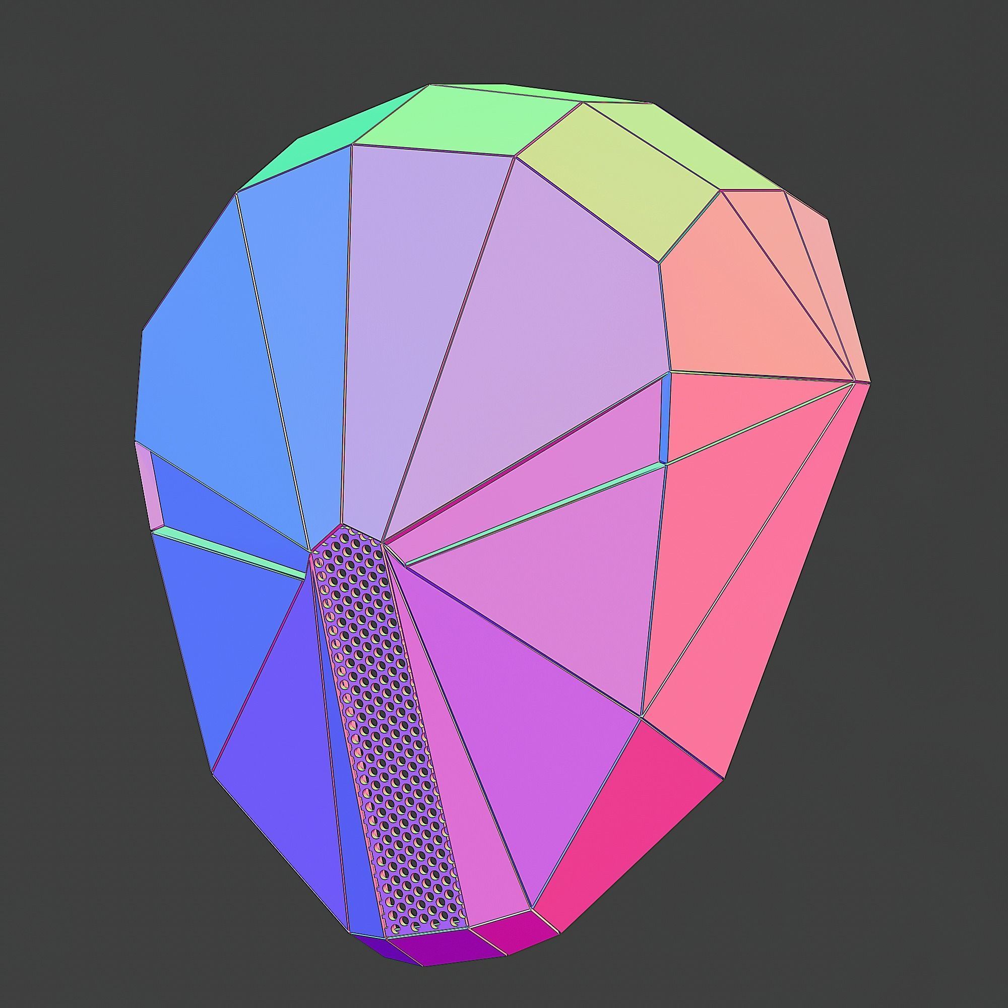 MUSE WOTP PERFOMANCE VER1 MASK  5 SEPARATE PARTS 3D print model_2