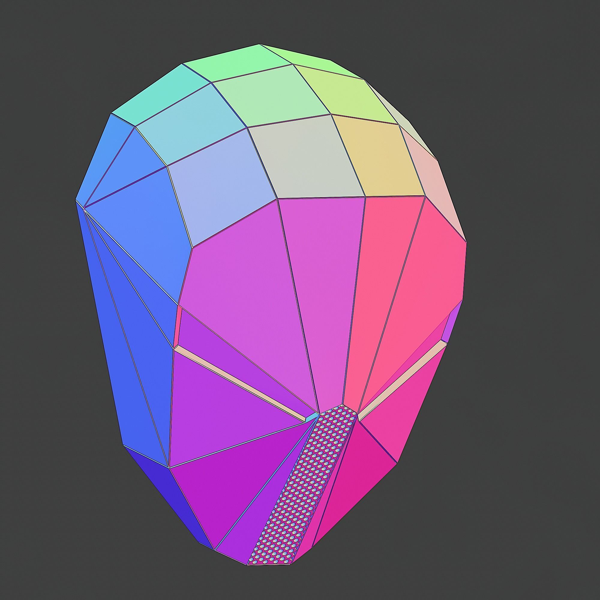 MUSE WOTP PERFOMANCE VER1 MASK  5 SEPARATE PARTS 3D print model_3