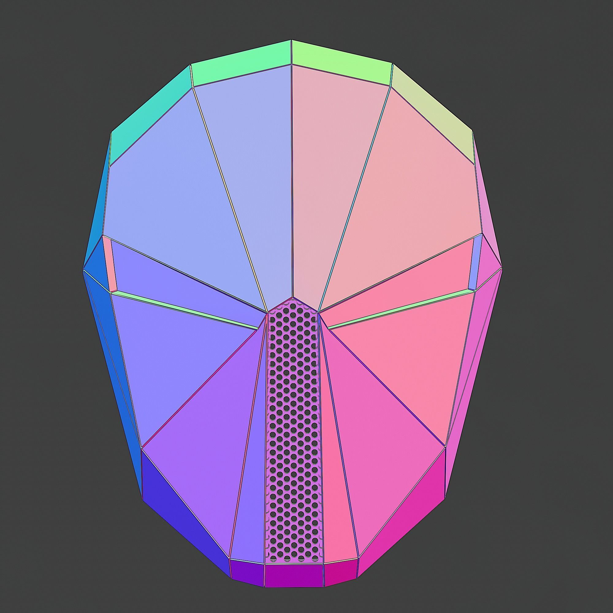 MUSE WOTP PERFOMANCE VER1 MASK  5 SEPARATE PARTS 3D print model_1