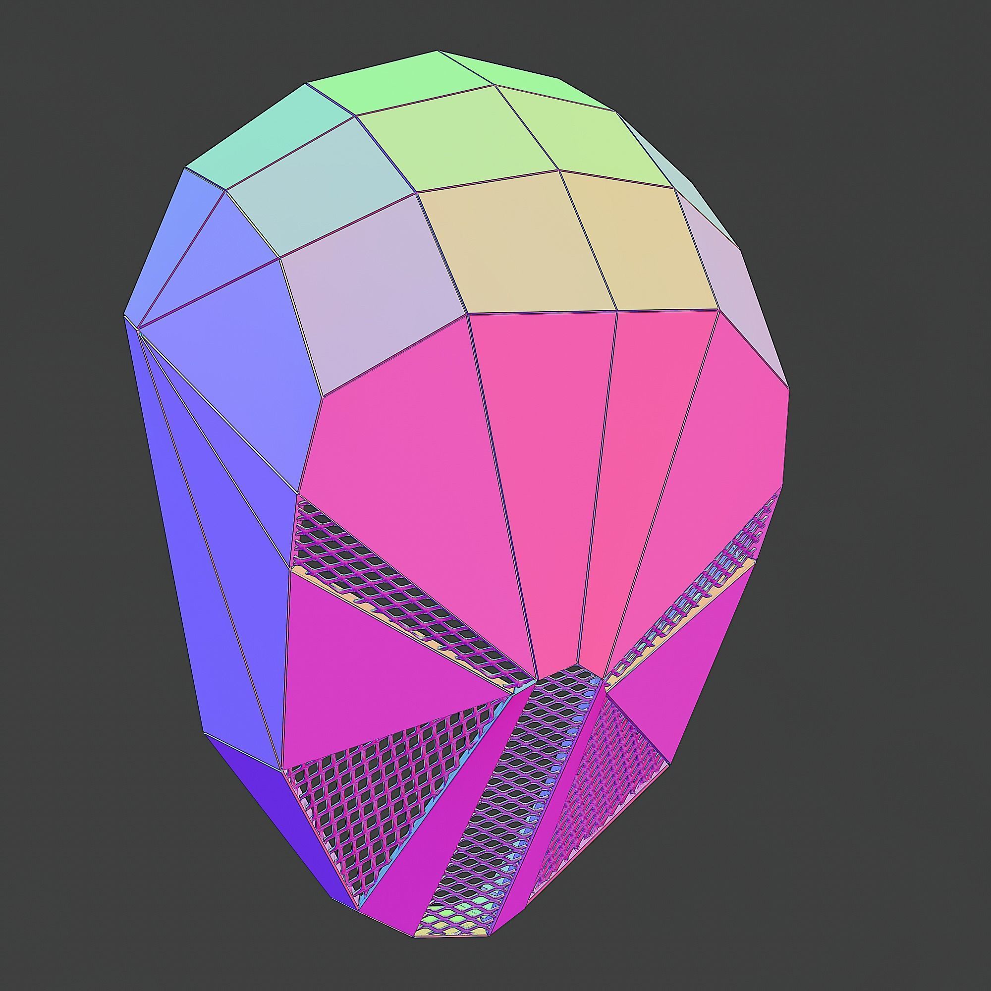 MUSE WOTP PERFOMANCE VER1 MASK  5 SEPARATE PARTS 3D print model_4