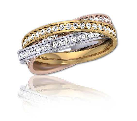 Solitaire Diamond Women Fashion Ring Valentine  Jewelry 3D print model