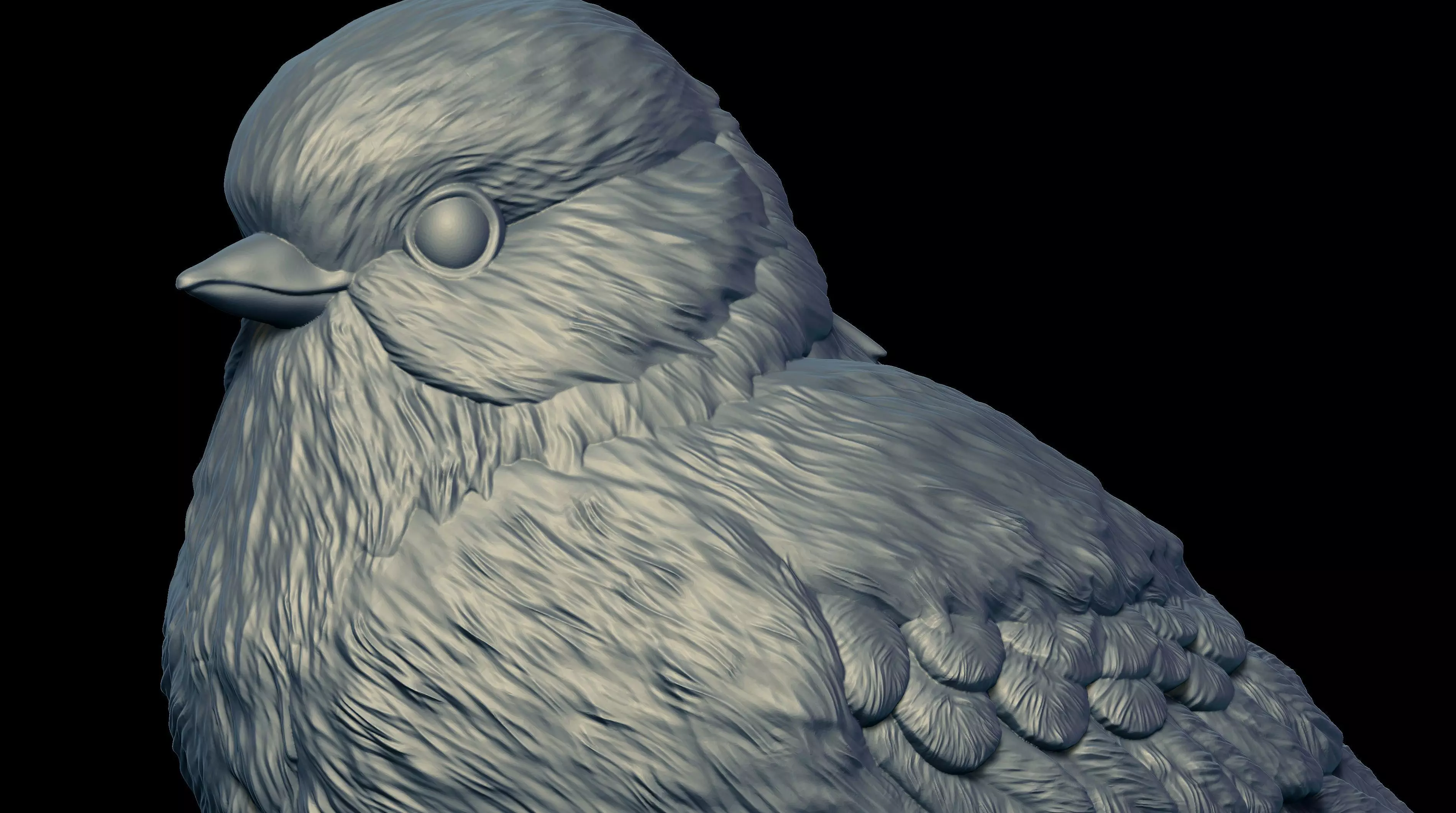HighPoly Bird 3D print model_0