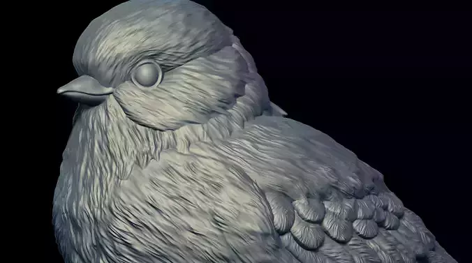 HighPoly Bird 3D print model