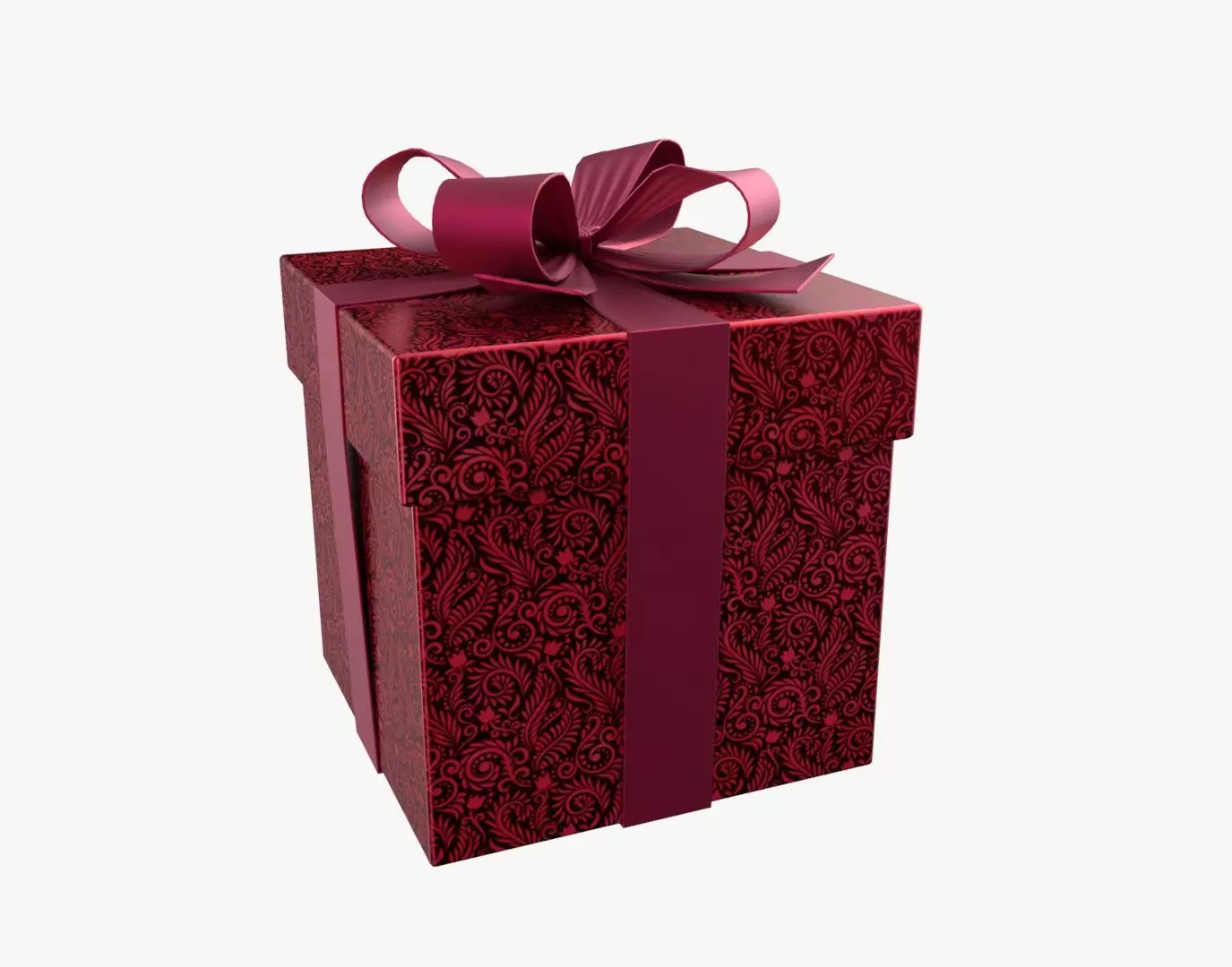Christmas Gift Box 01 - V10 Low-poly 3D model_0