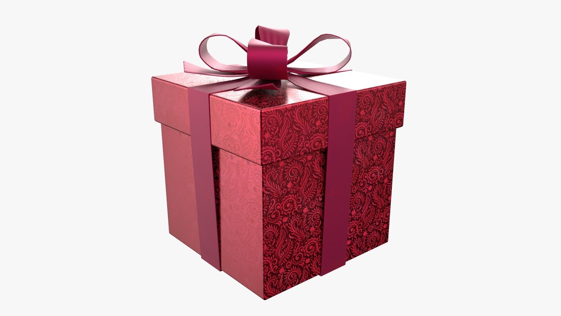 Christmas Gift Box 01 - V10 Low-poly 3D model_2