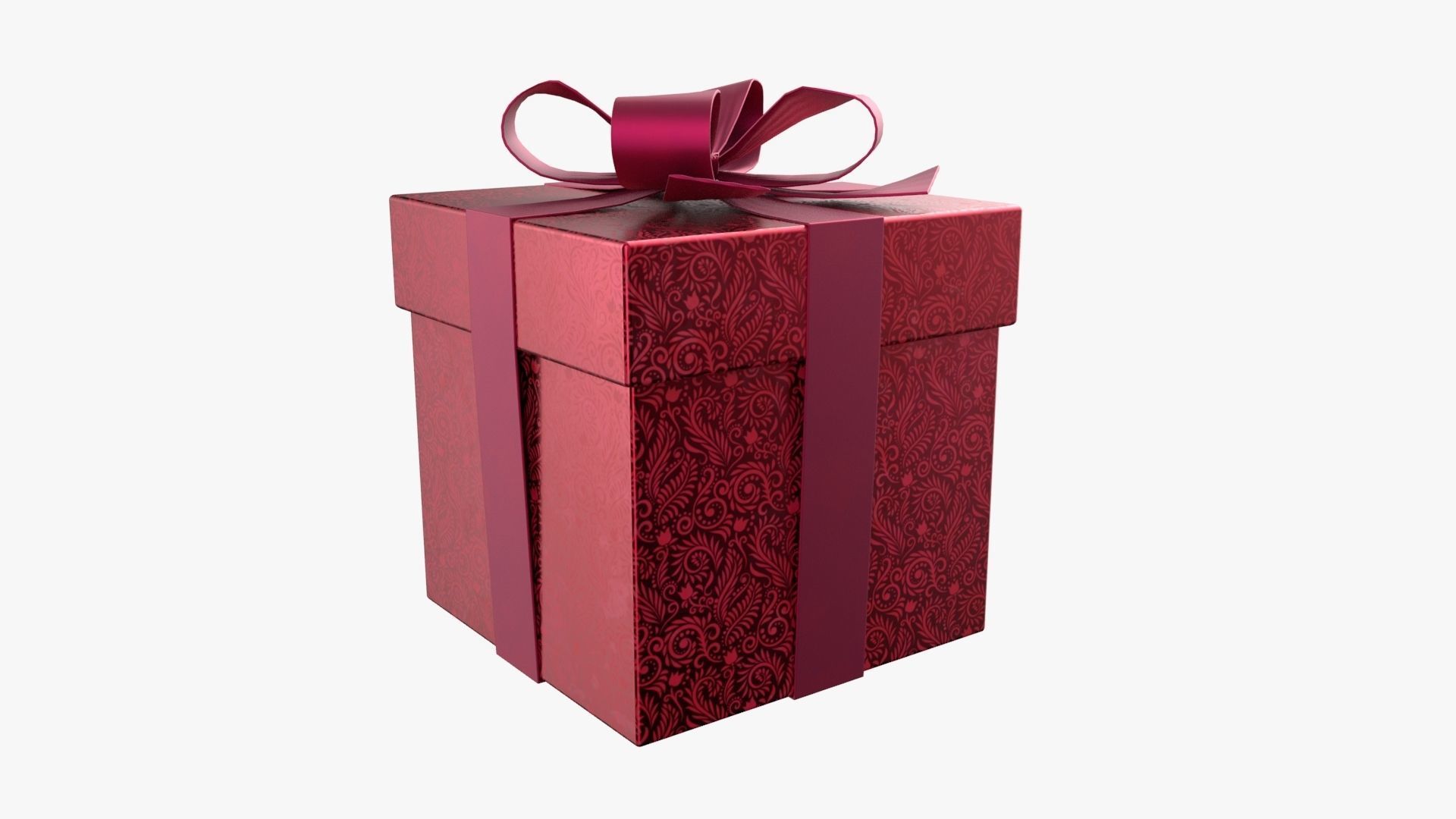 Christmas Gift Box 01 - V10 Low-poly 3D model_1