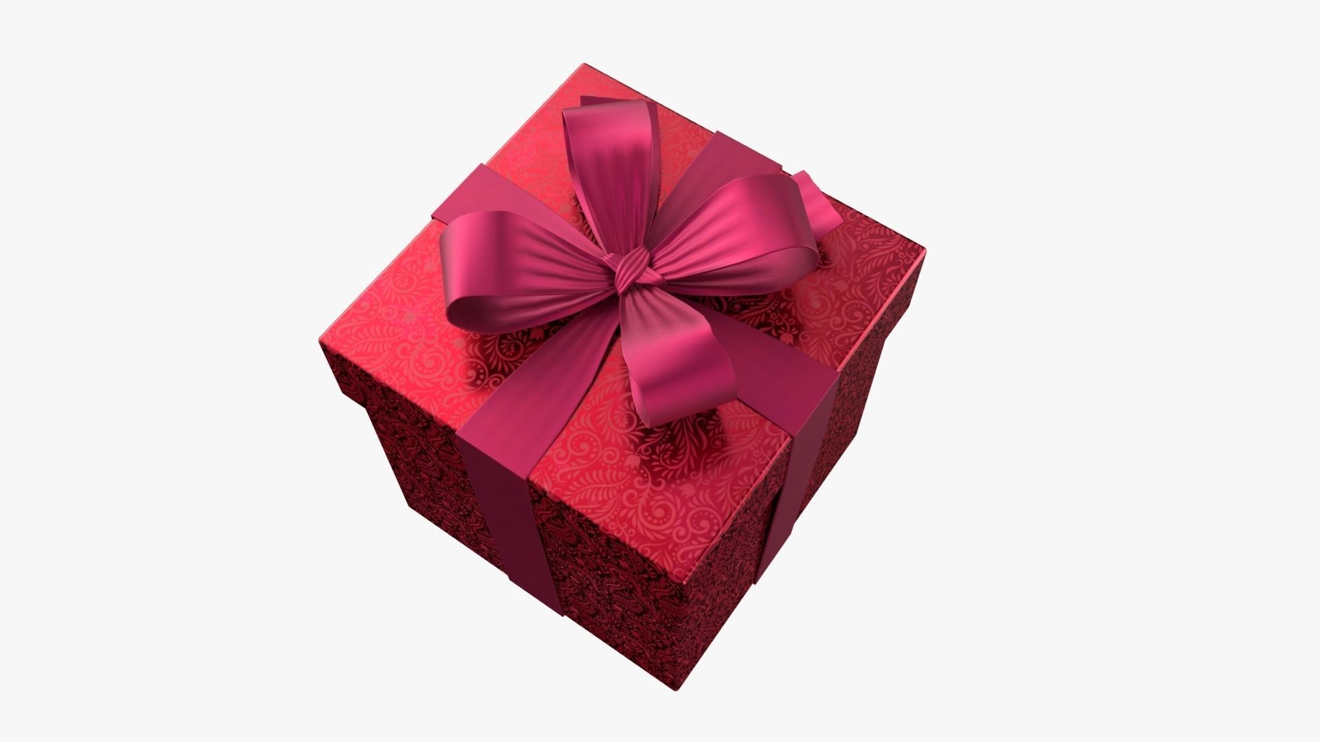 Christmas Gift Box 01 - V10 Low-poly 3D model_4