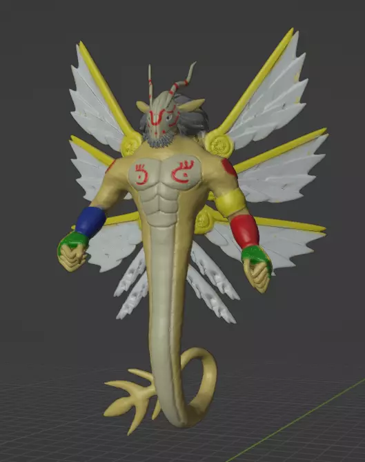goldramon 3D print model_0