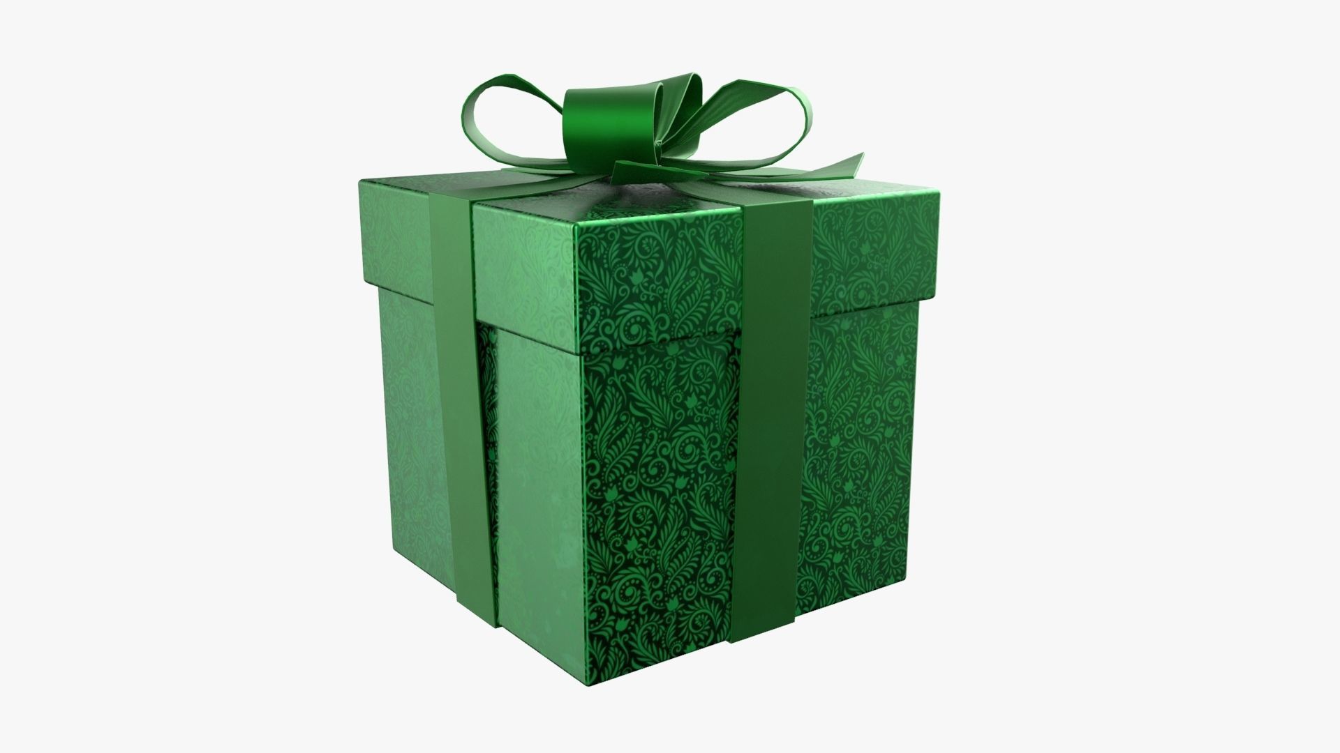 Christmas Gift Box 01 - V11 Low-poly 3D model_1