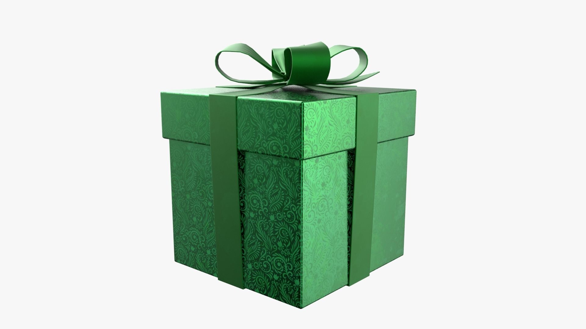Christmas Gift Box 01 - V11 Low-poly 3D model_3