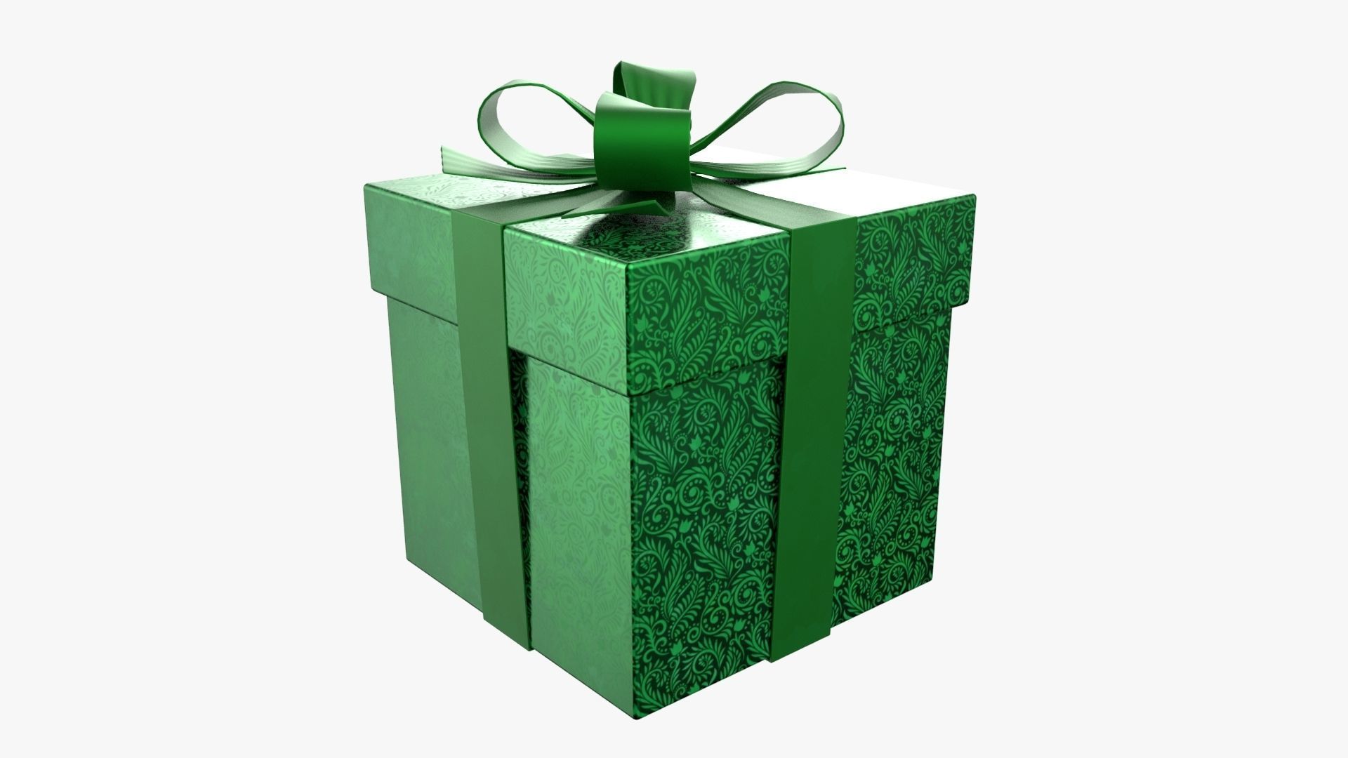 Christmas Gift Box 01 - V11 Low-poly 3D model_2