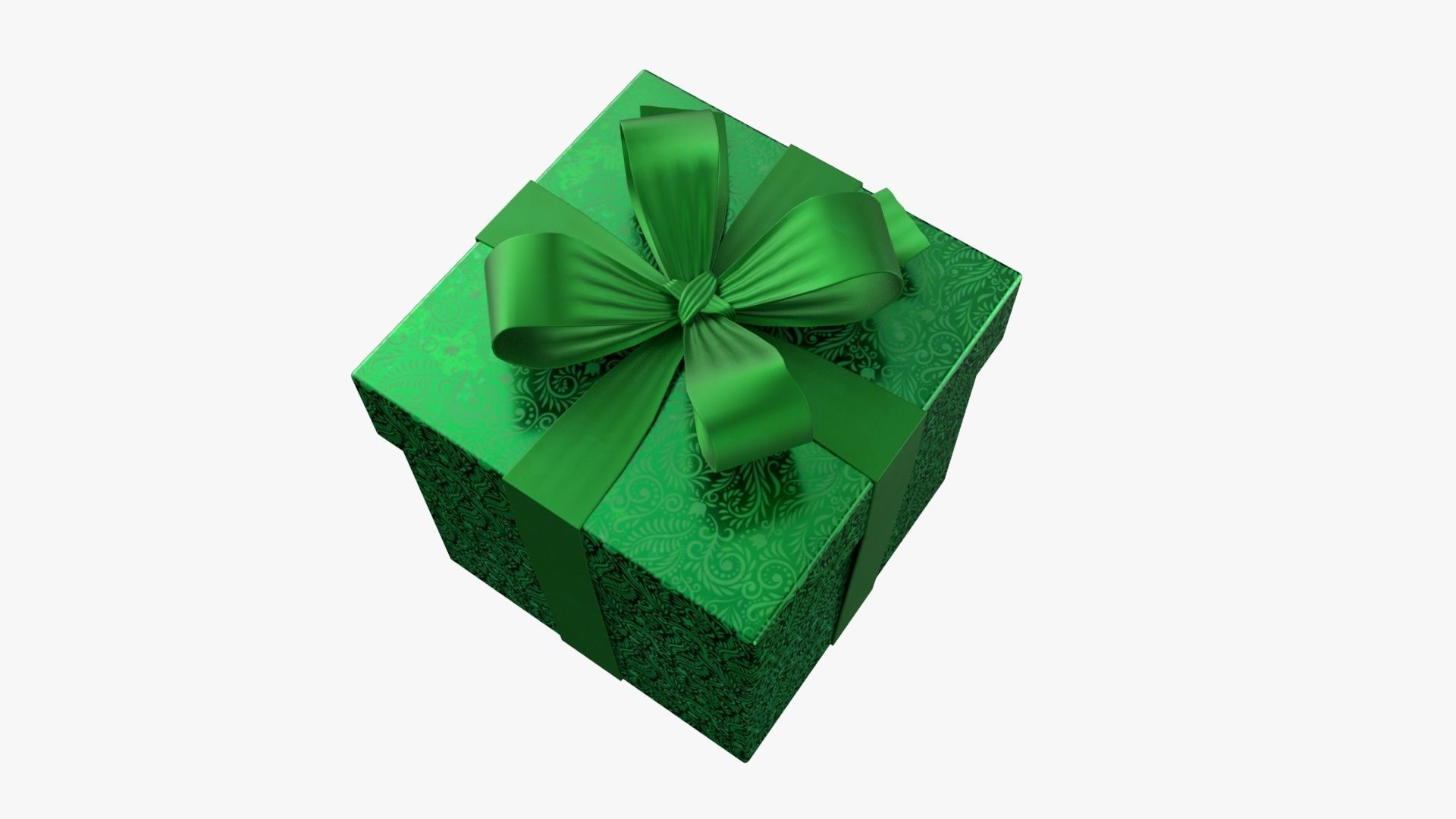 Christmas Gift Box 01 - V11 Low-poly 3D model_4