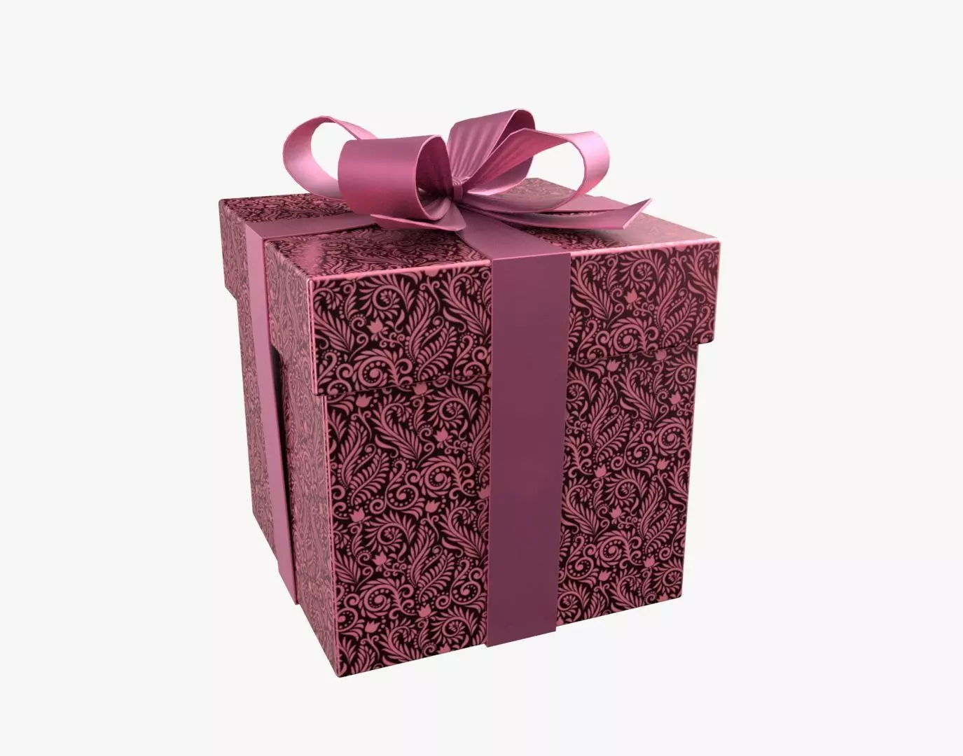 Christmas Gift Box 01 - V12 Low-poly 3D model_0