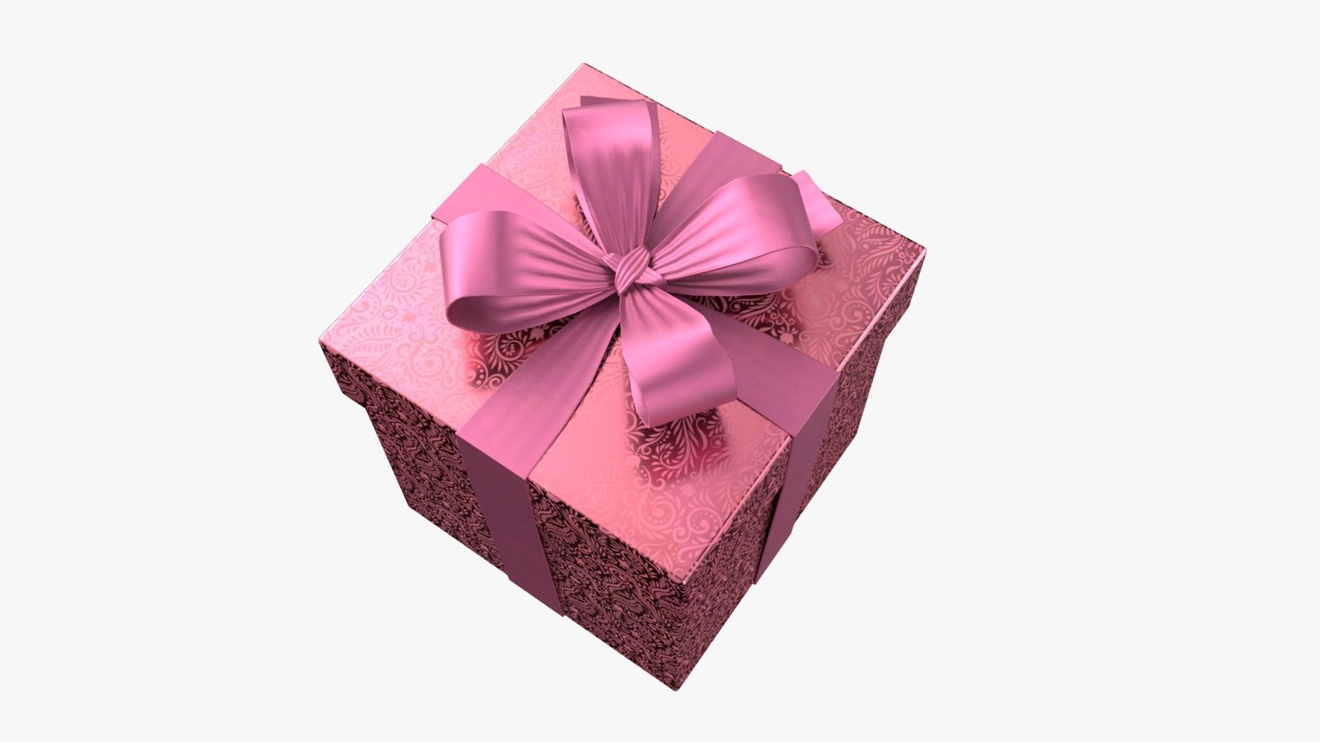 Christmas Gift Box 01 - V12 Low-poly 3D model_4
