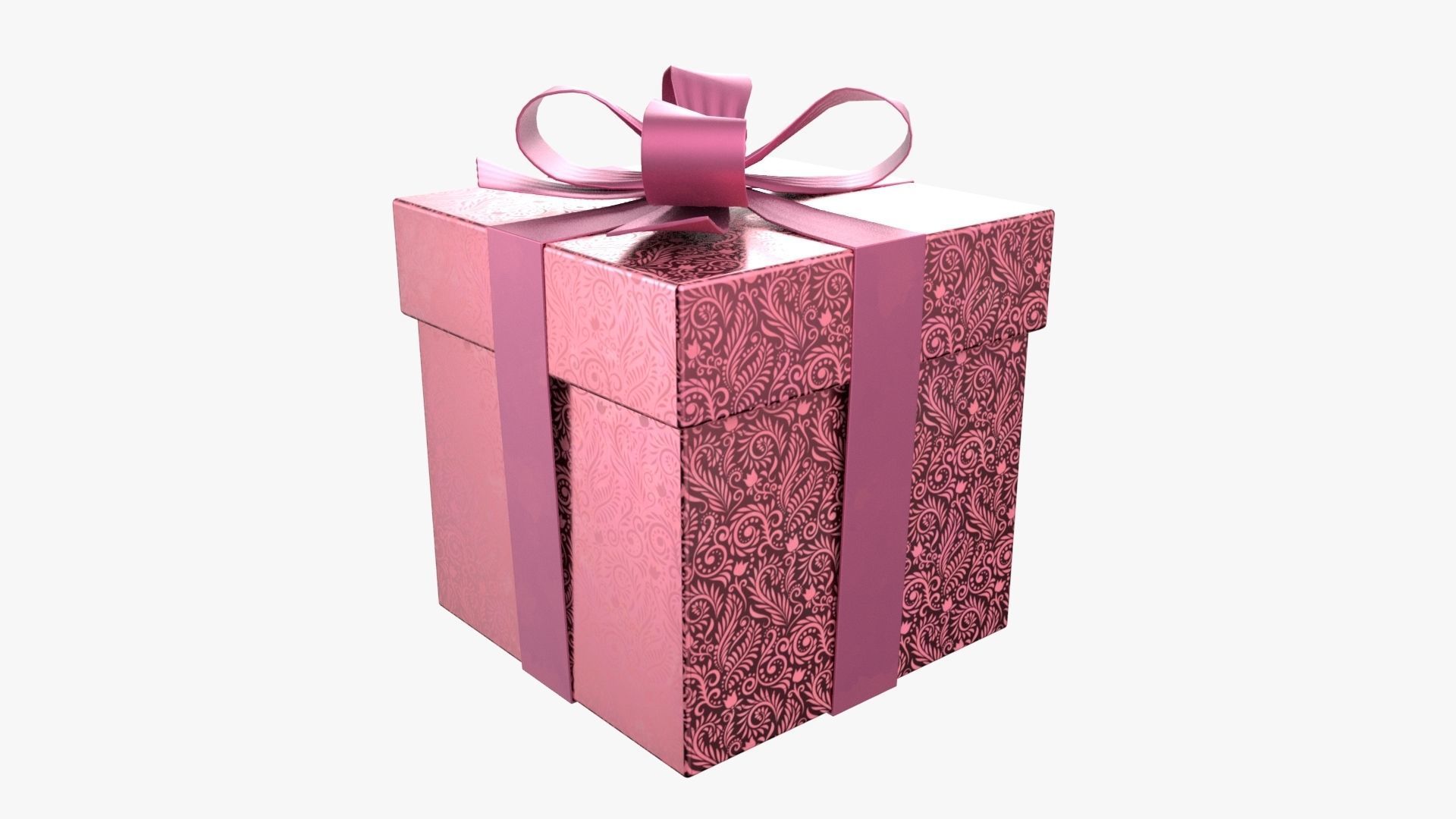 Christmas Gift Box 01 - V12 Low-poly 3D model_2