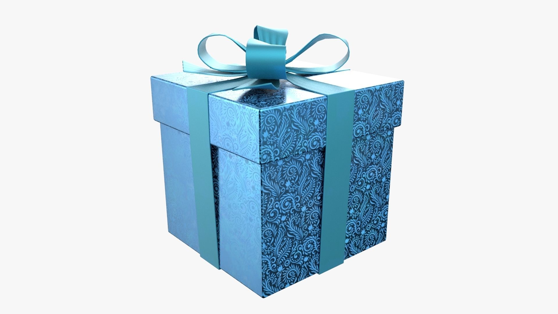 Christmas Gift Box 01 - V13 Low-poly 3D model_2