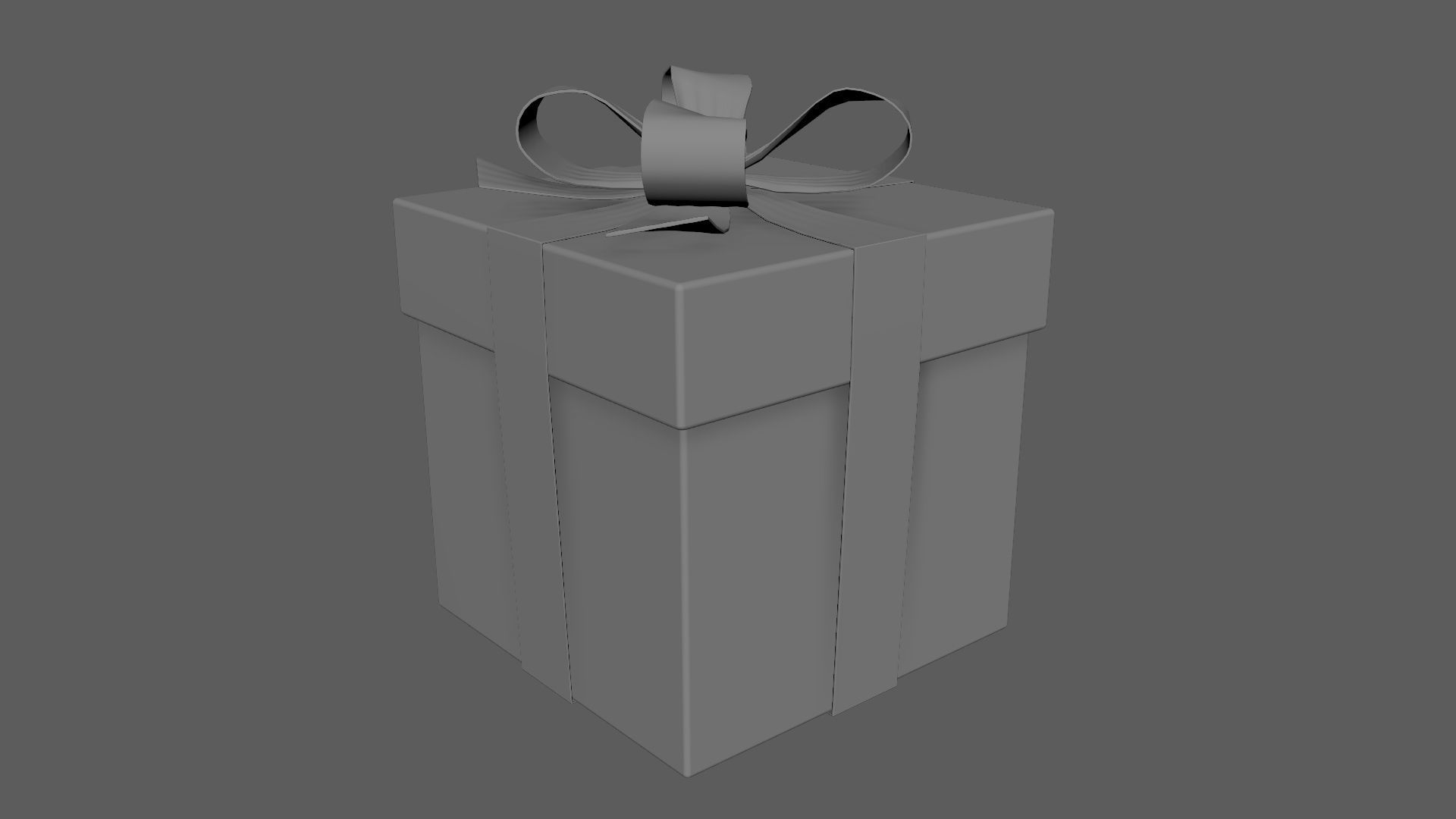 Christmas Gift Box 01 - V13 Low-poly 3D model_6