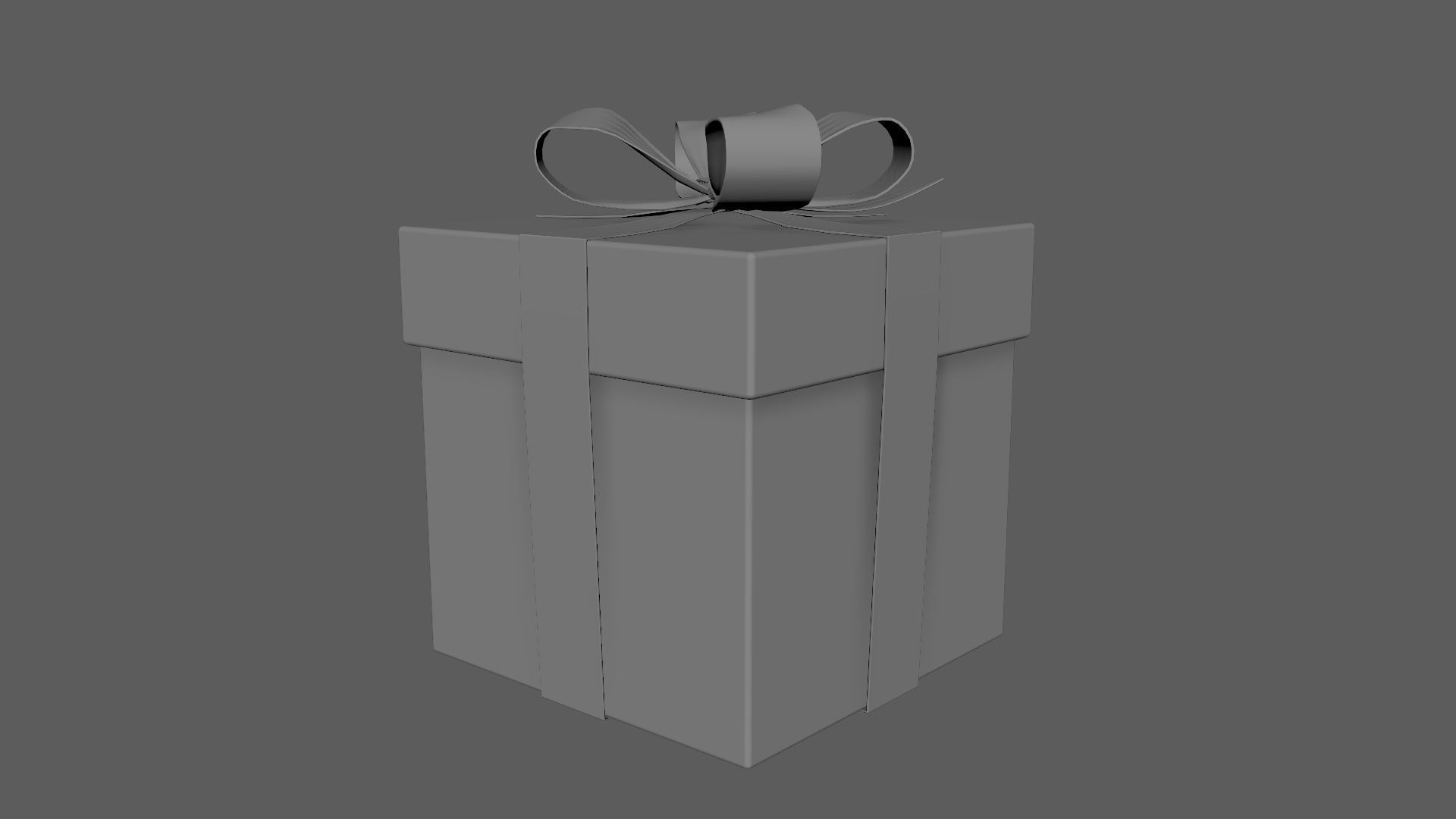 Christmas Gift Box 01 - V13 Low-poly 3D model_7