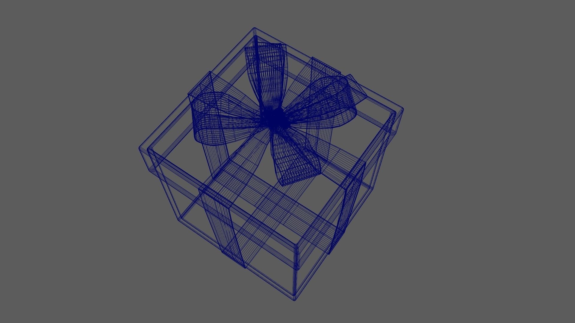 Christmas Gift Box 01 - V13 Low-poly 3D model_16