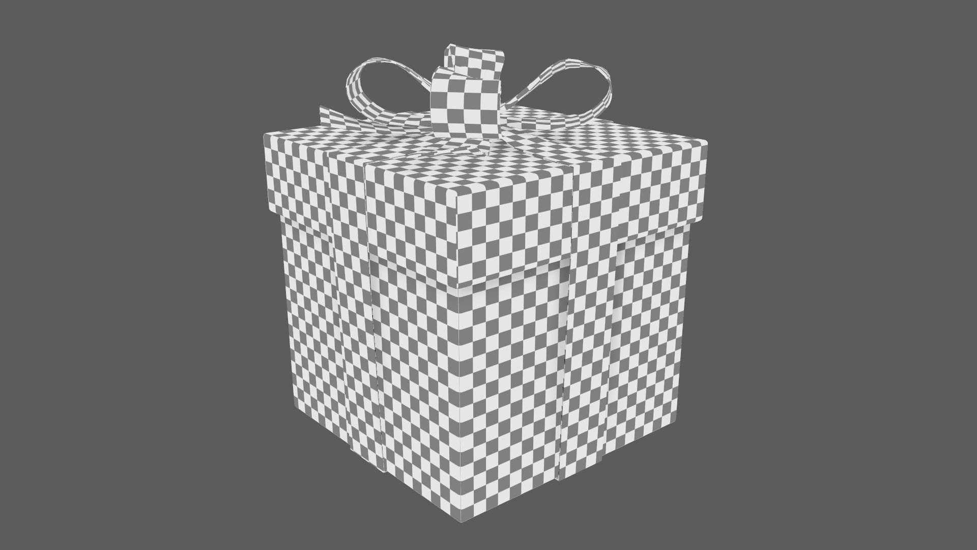 Christmas Gift Box 01 - V13 Low-poly 3D model_10