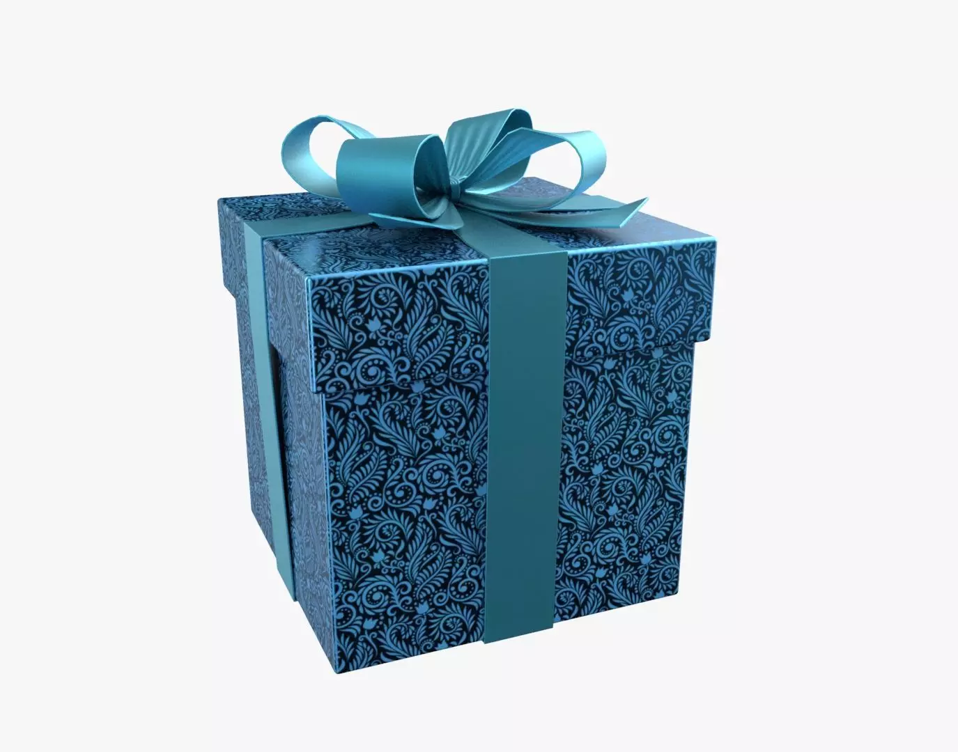 Christmas Gift Box 01 - V13 Low-poly 3D model_0