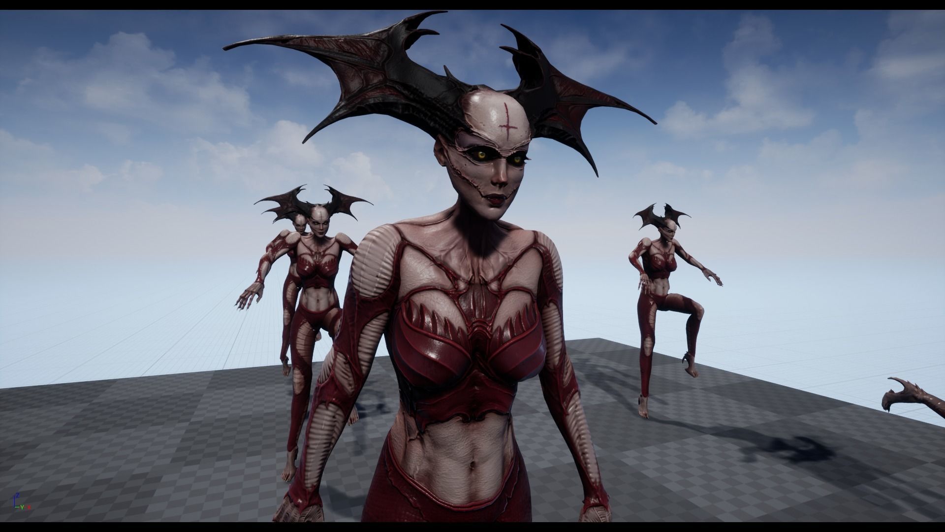 Succubus - Game Ready Low-poly 3D model_5