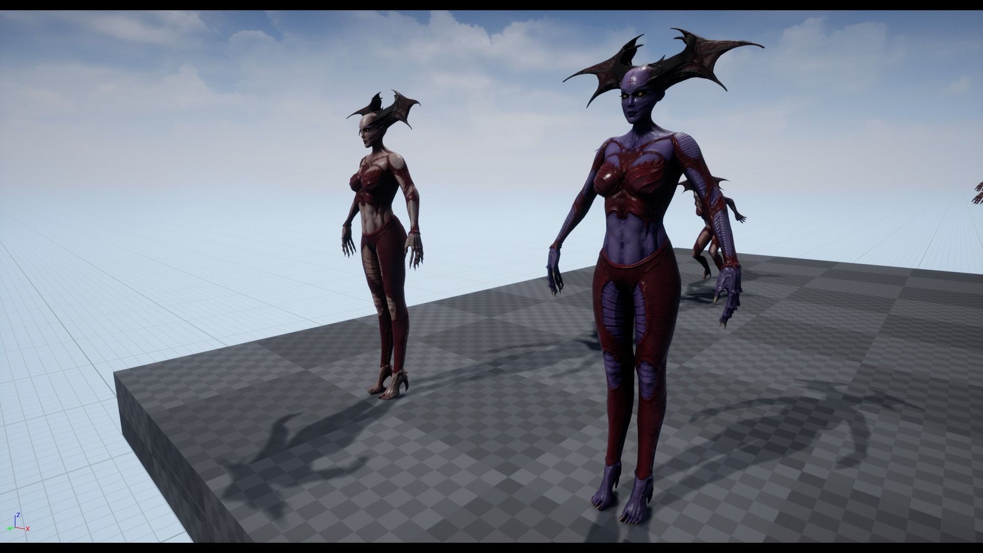 Succubus - Game Ready Low-poly 3D model_9
