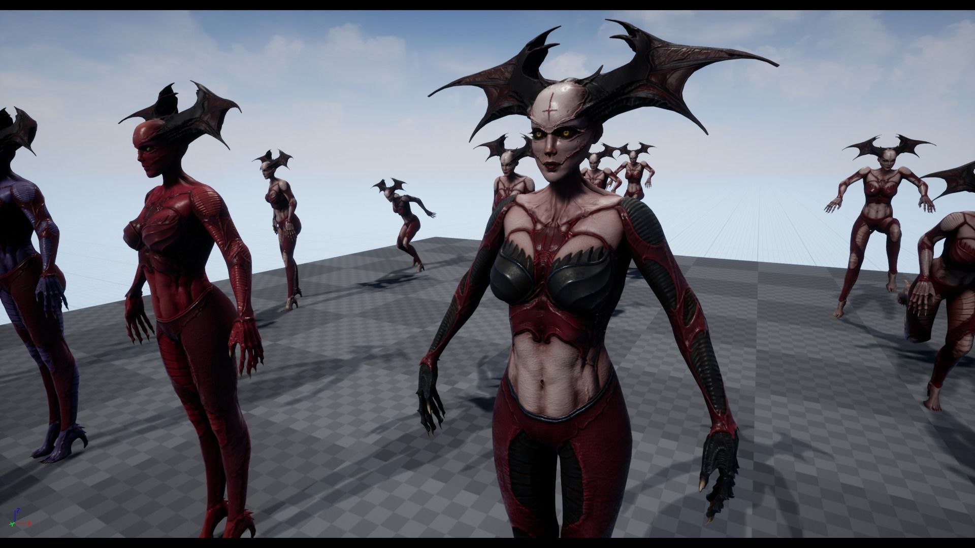 Succubus - Game Ready Low-poly 3D model_6