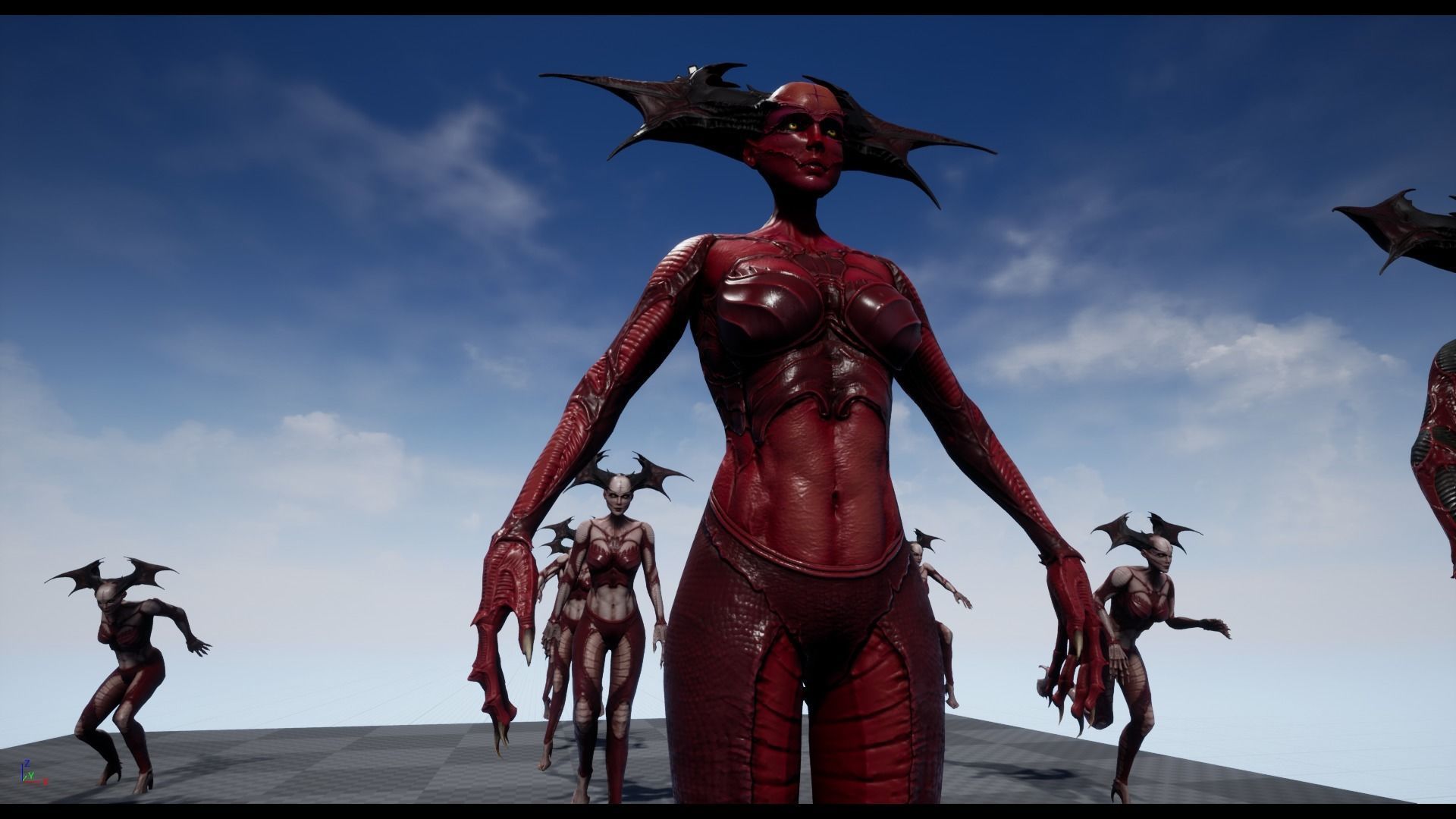 Succubus - Game Ready Low-poly 3D model_7