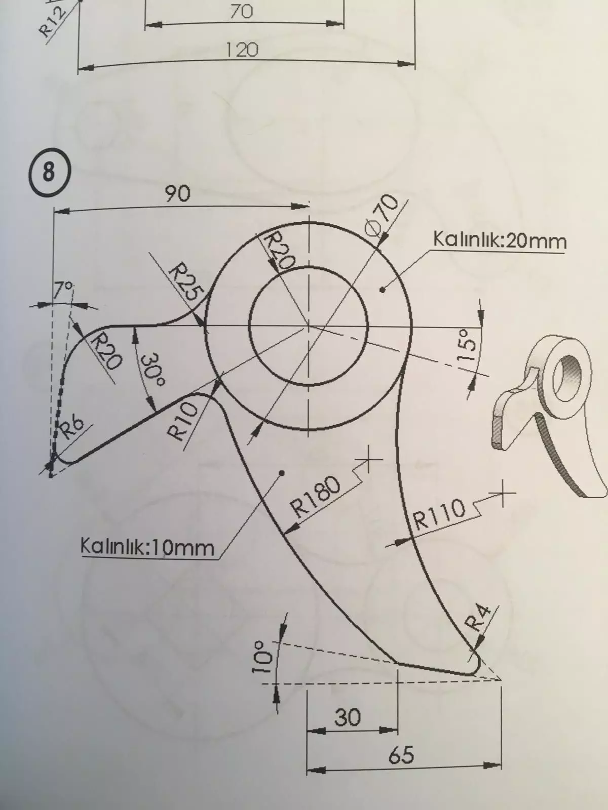 3D Design of Machine Part V10 3D print model_0