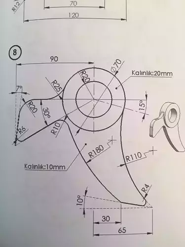 3D Design of Machine Part V10 3D print model