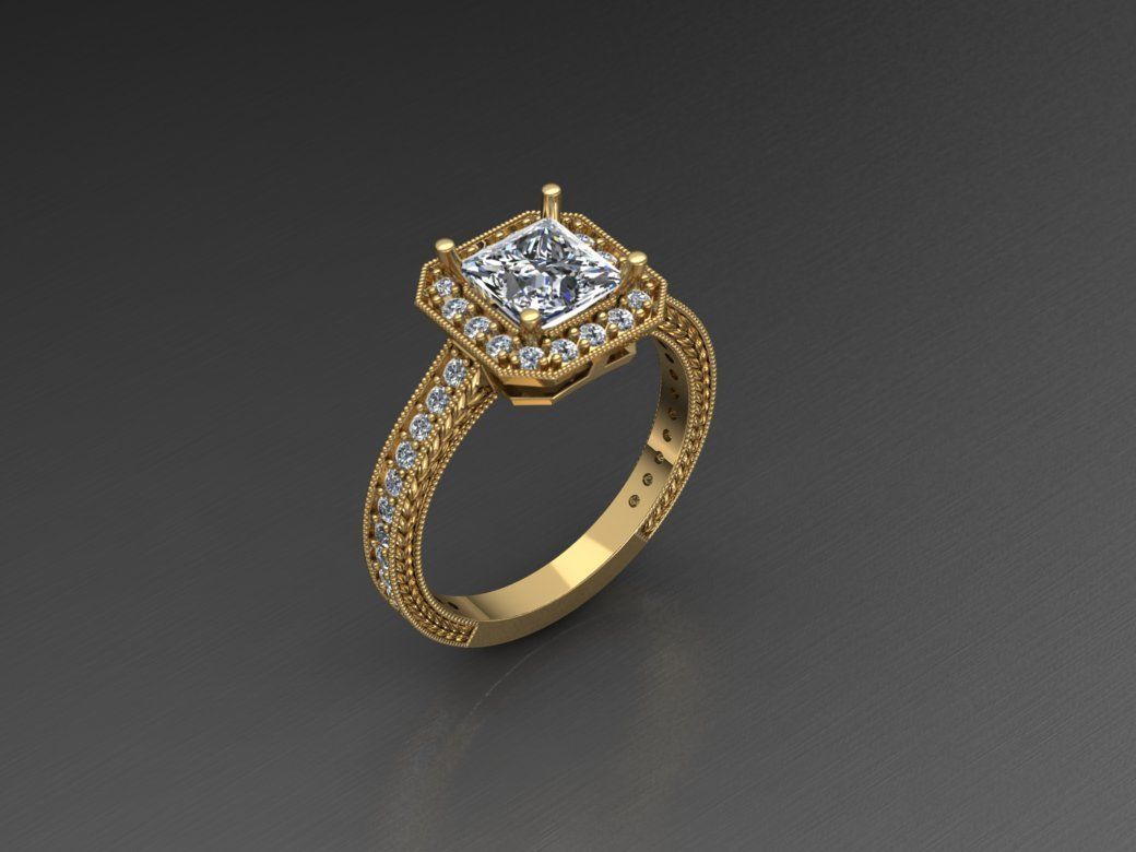 8 rings 3D print model_10