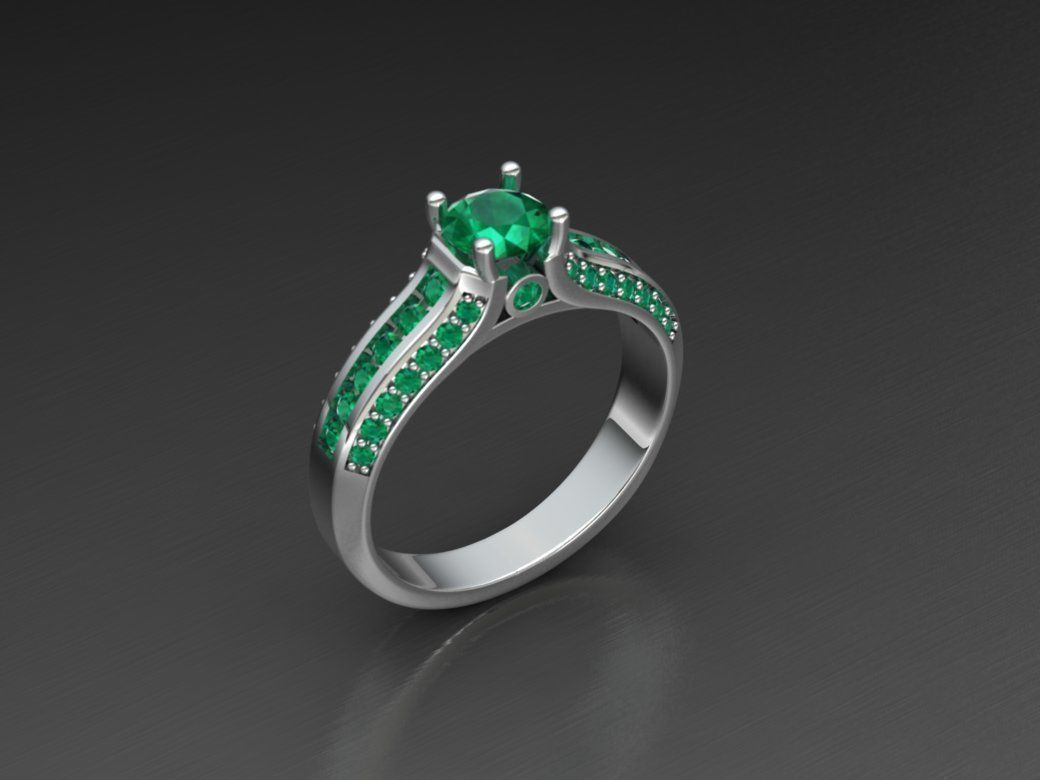 8 rings 3D print model_1