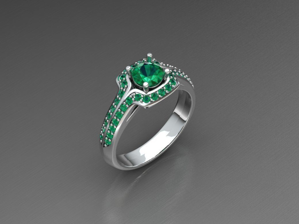 8 rings 3D print model_3