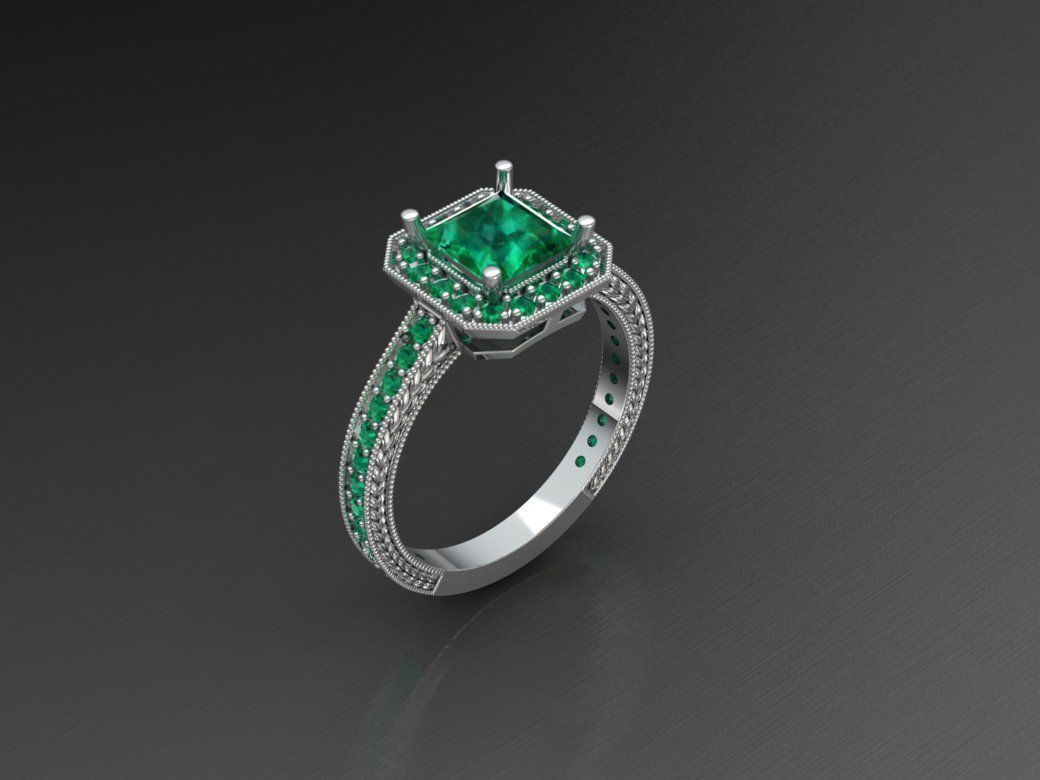 8 rings 3D print model_9